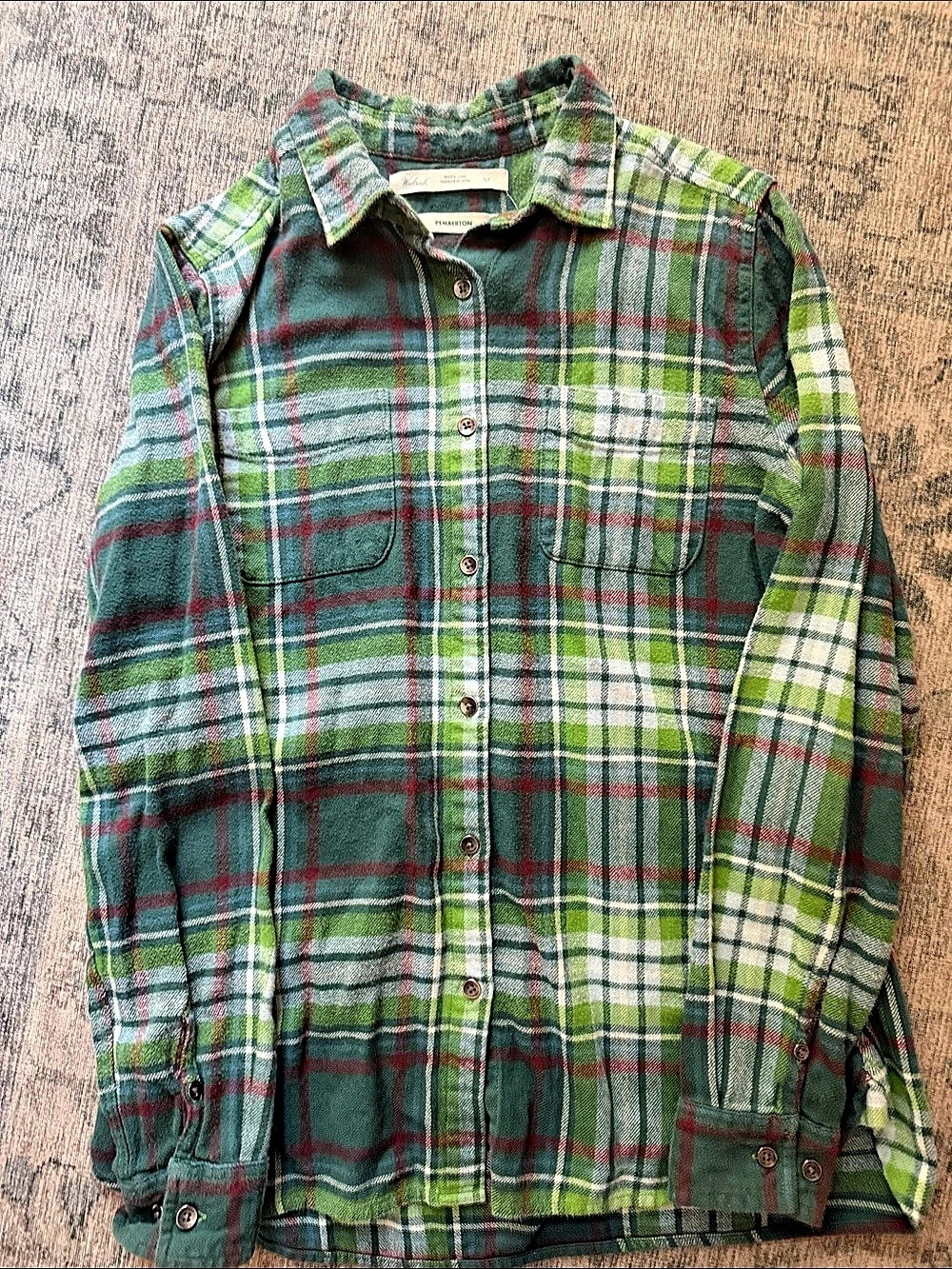 Woolrich Pemberton Plaid Cotton Button Down Size Small